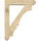 Ekena Millwork Balboa Arts and Crafts Rough Sawn Bracket w/ Offset Brace, Douglas Fir, 6"W x 28"D x 36"H BKT0604X28X36BOA03RDF - alternate 3